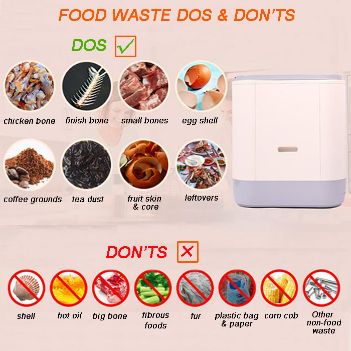 2KG household food waste composting machine
