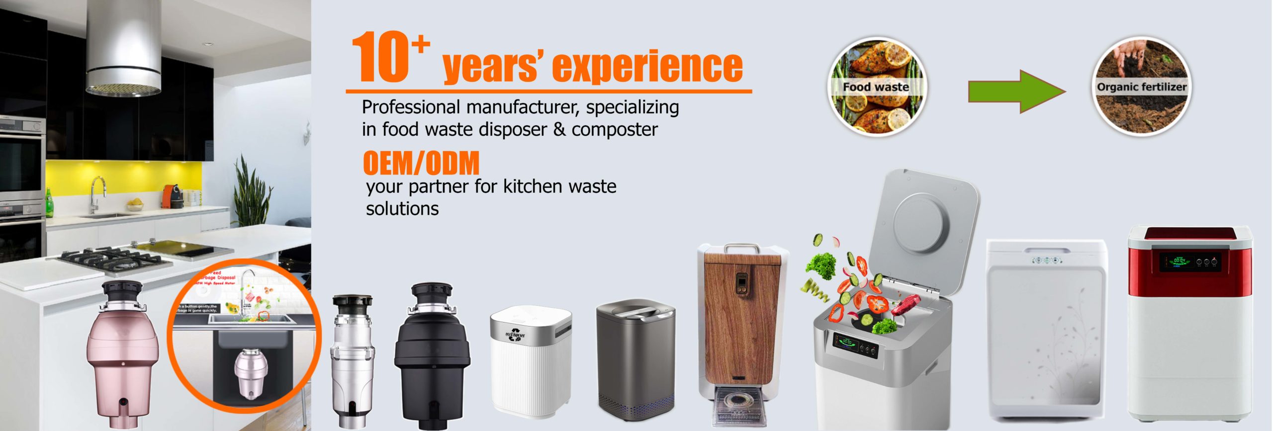 Proveedor profesional de máquinas de compostaje de residuos de alimentos