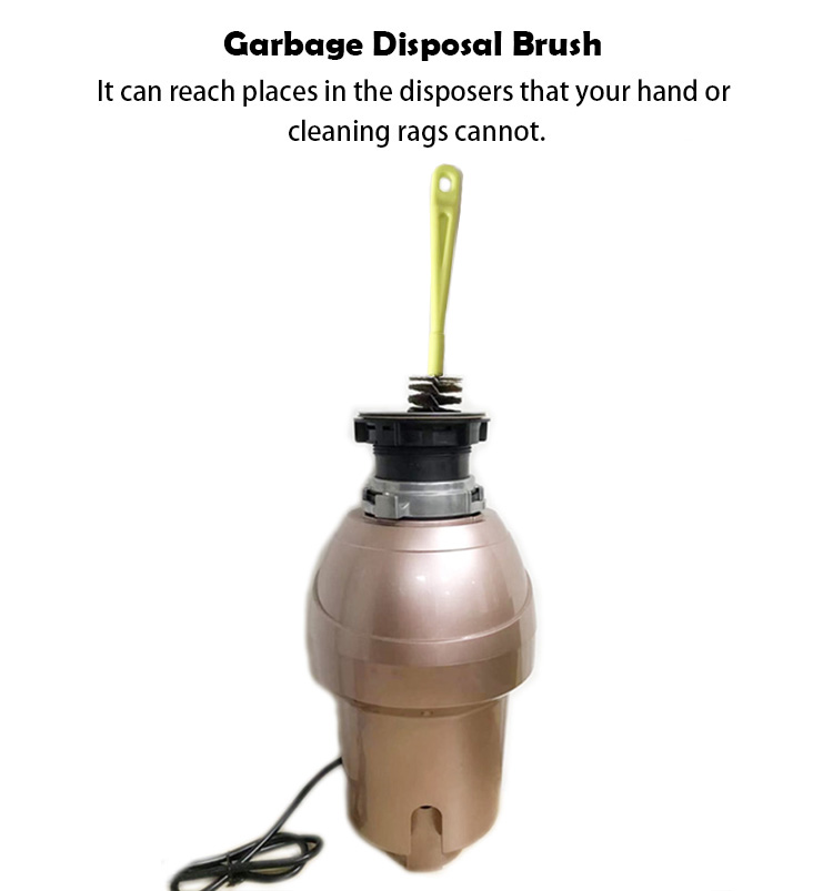 Garbage Disposal Cleaner Brush with Extra Long Handle